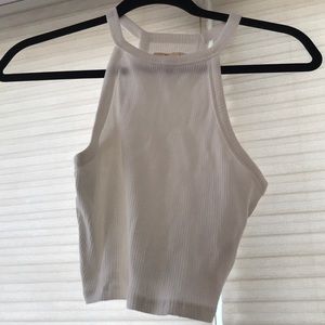 WHITE CROPPED TOP